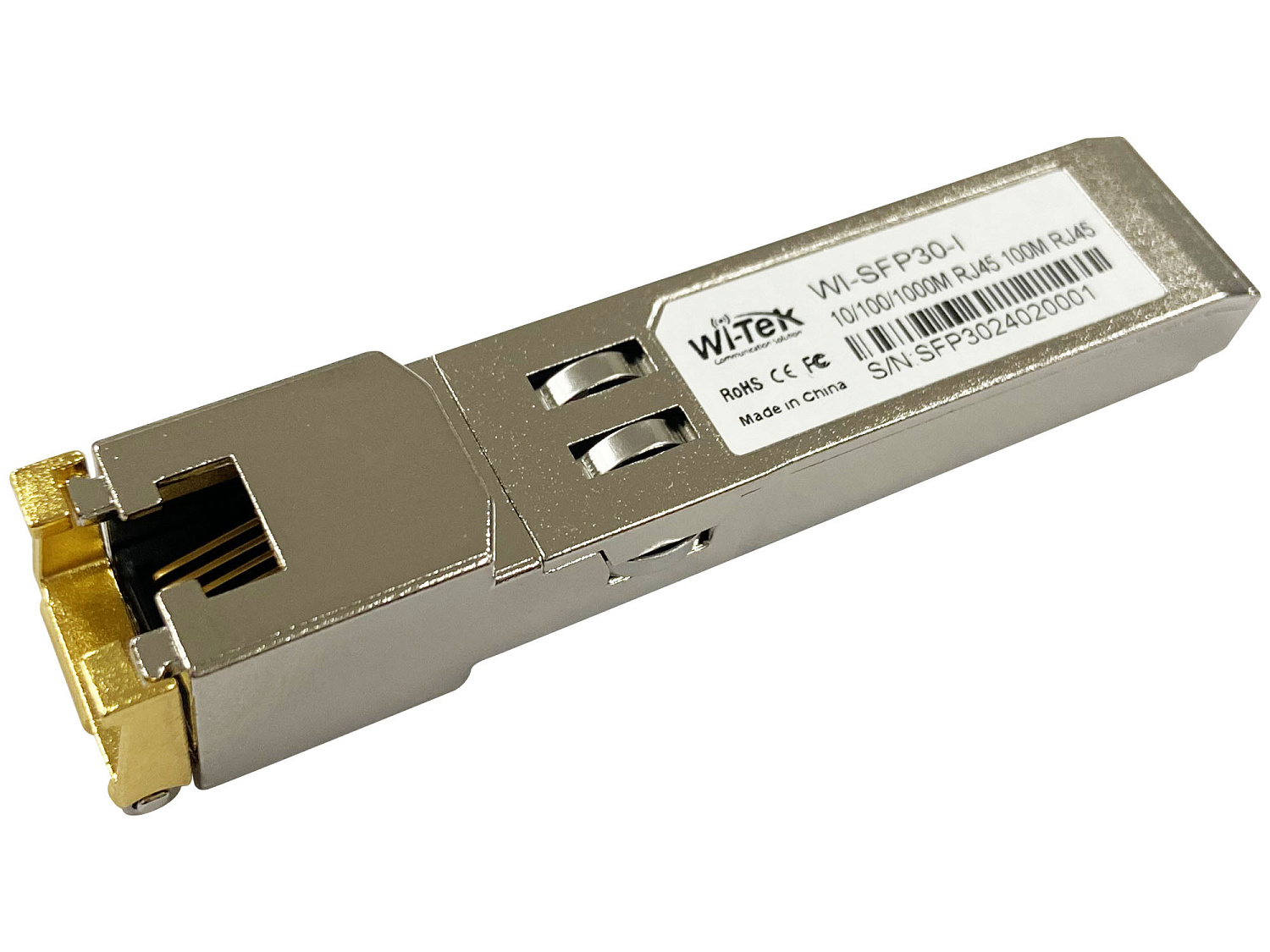 WI-TEK WI-SFP30-I, промышленный одноволоконный sfp-модуль