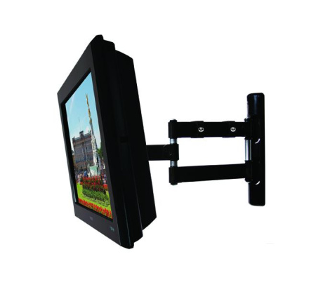 Настенное крепление для плазменной и ЖK-панели, регулировка поворота, наклона и расстояния до опорной поверхности, для панелей до 42", цвет - черный Настенное крепление для плазменной и ЖK-панели, регулировка поворота, наклона и расстояния до опорной поверхности, для панелей до 42", цвет - черный