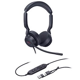 Yealink UH44 Dual UC USB-C/A, гарнитура бинауральная проводная