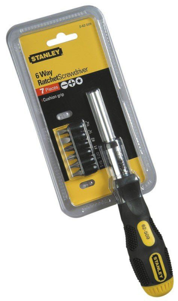 Stanley 0-62-509 - Отвертка c 6 насадками Stanley 0-62-509 - Отвертка c 6 насадками