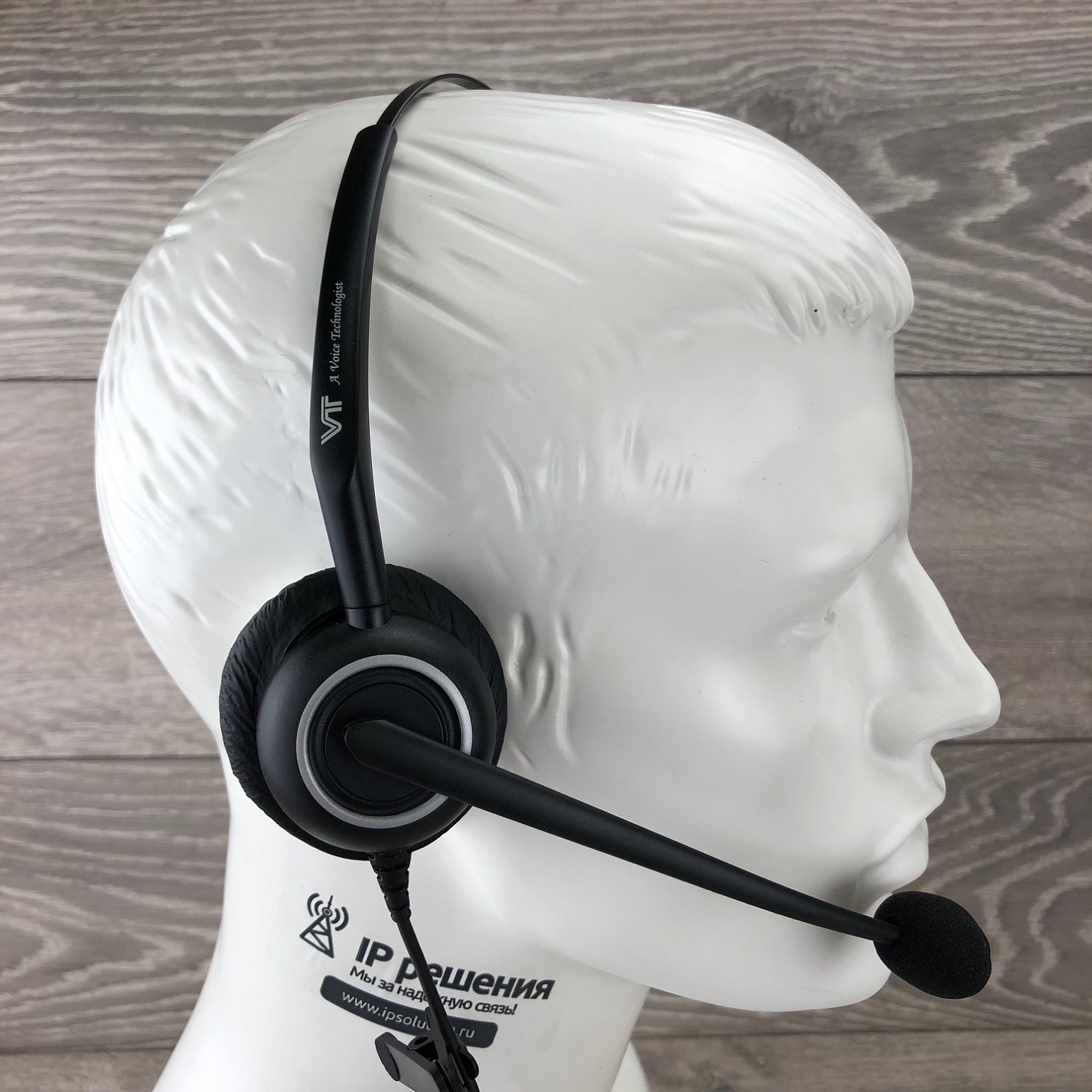 VT VT5000-D QD(P)-RJ9(03), проводная бинауральная головная гарнитура  VT VT5000-D QD(P)-RJ9(03), проводная бинауральная головная гарнитура