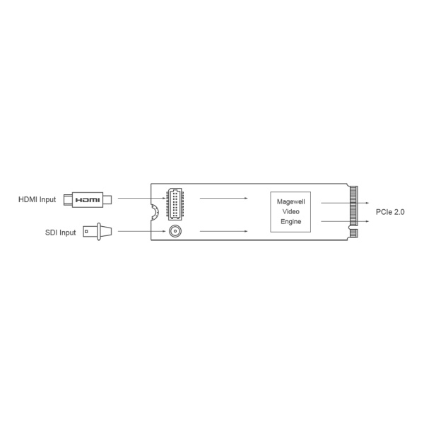 Magewell Eco Capture AIO M.2 (11600), плата видеозахвата
