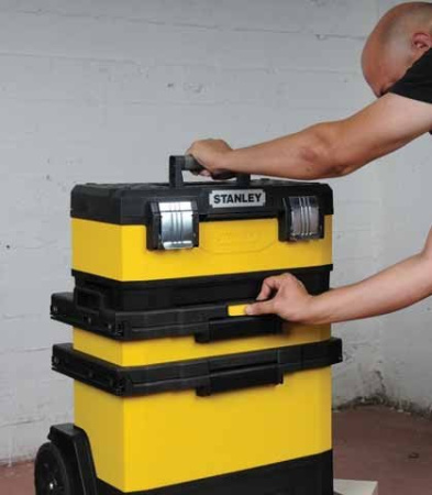 Stanley 1-95-621 - Ящик Stanley® Rolling Workshop металлопластмассовый с колесами, 56,8 x 73 x 38,9 см Stanley 1-95-621 - Ящик Stanley® Rolling Workshop металлопластмассовый с колесами, 56,8 x 73 x 38,9 см