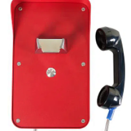J&R Technology JR210-1B-SIP, промышленный IP-телефон антивандальный красный