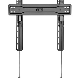 Для ТВ и панелей 32"-55", фиксированный, VESA макс. 400x400мм, ультраплоский 18мм, до 35кг, механизм быстрой фиксации, микрорегулировка уровня