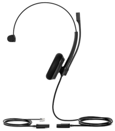 Yealink YHS34 Lite Mono, телефонная гарнитура с разъемом RJ / QD Yealink YHS34 Lite Mono, телефонная гарнитура с разъемом RJ / QD