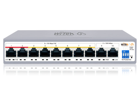 WI-TEK WI-PCES210G, настраиваемый коммутатор