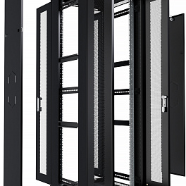 Cabeus, ND-05C-42U60/120-BK, шкаф монтажный телекоммуникационный 19" 42U 600x1200x2055mm (ШхГхВ), цвет черный (RAL 9004)