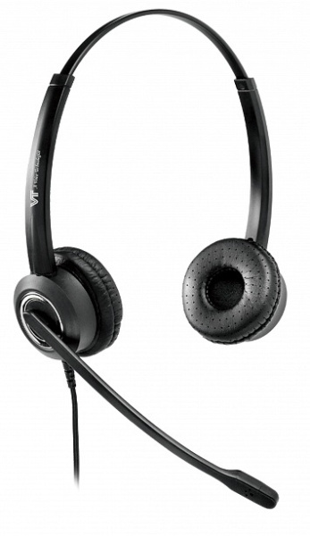 VT VT6200-D QD(P)-RJ9(03), проводная бинауральная головная гарнитура  VT VT6200-D QD(P)-RJ9(03), проводная бинауральная головная гарнитура