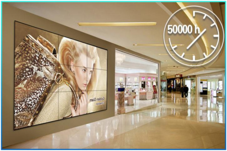 Бесшовный ЖК-дисплей 49": 700кд/м.кв. / 1920?1080 / межпанельный шов 1,2мм(U/L), 0,6мм(R/B) / LED подсветка (с DVI Loop) LG Matrix