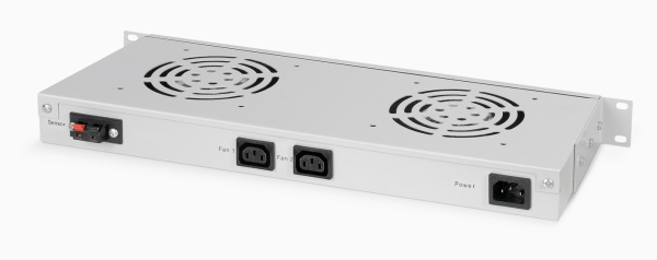 Cabeus, JG02, модуль вентиляторный 19", глубина 170 mm, 2 вентилятора, с цифровым термодатчиком Cabeus, JG02, модуль вентиляторный 19", глубина 170 mm, 2 вентилятора, с цифровым термодатчиком