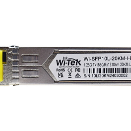 WI-TEK WI-SFP10L-20KM-I, комплект оптических модулей