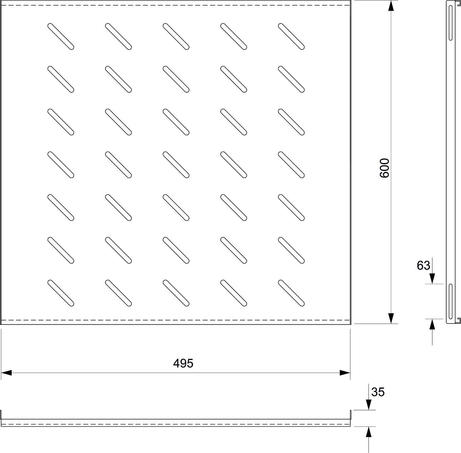 Cabeus, SH-J018-FC-800m-BK, полка 19" перфорированная глубиной 600 мм для напольных шкафов глубиной 800 мм, цвет черный (RAL 9004)