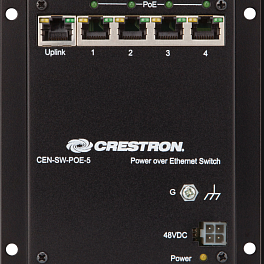 Crestron CEN-SW-POE-5, 5-портовый коммутатор PoE