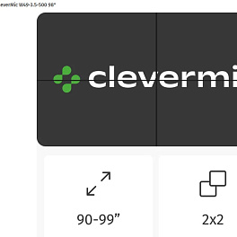 Видеостена 2x2 CleverMic W49-3.5 (FullHD 98") Видеостена 2x2 CleverMic W49-3.5 (FullHD 98")