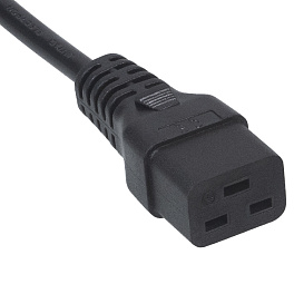 Cabeus, PC-IEC19-IEC20-3M, кабель питания IEC 320 C19 - IEC 320 C20 (3x1.5), 16A, прямая вилка, 3м