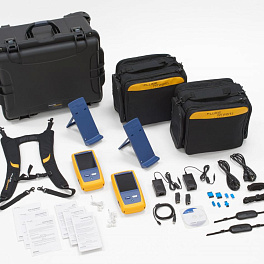 Fluke Networks DSX2-8000-PRO INT - кабельный тестер DSX-8000 (2 GHz) на платформе Versiv2, в комплекте c Quad OTDR, Quad OLTS модулями, видеомикроскопом, набором катушек, кабелей и средств очистки оптических коннекторов