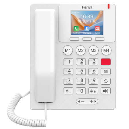 Fanvil X306-W, ip-телефон с большими кнопками (шрифт Брайля, белый)