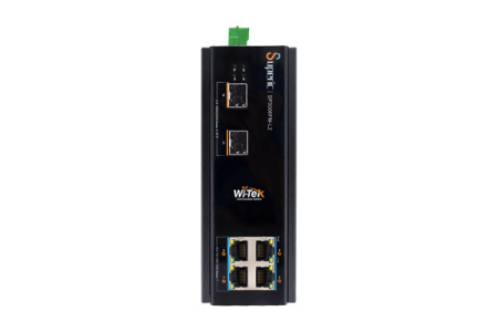 WI-TEK SP3006FM-L2 v2, промышленный управляемый коммутатор