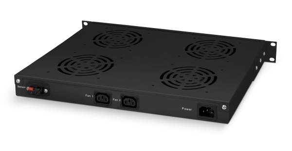 Cabeus, JG03t-BK, модуль вентиляторный 19", глубина 320 mm, 4 вентилятора, с цифровым термодатчиком, цвет черный (RAL 9004) Cabeus, JG03t-BK, модуль вентиляторный 19", глубина 320 mm, 4 вентилятора, с цифровым термодатчиком, цвет черный (RAL 9004)