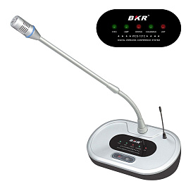 BKR WCS-101C Silver, микрофонный пульт председателя беспроводной