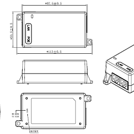 ATCOM PGSC20D01-540035 - POE-инжектор 802.3af (class 3, до 15 Вт), 2xRJ45, cat 5e/6/7