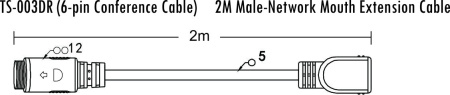 ITC TS-003DR, удлинитель 0,2 м.