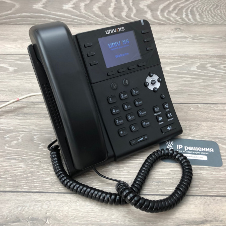 UNIVOIS U3S, IP-телефон, 6 SIP аккаунтов, RJ9 порт, HD Voice, POE, Bluetooth UNIVOIS U3S, IP-телефон, 6 SIP аккаунтов, RJ9 порт, HD Voice, POE, Bluetooth