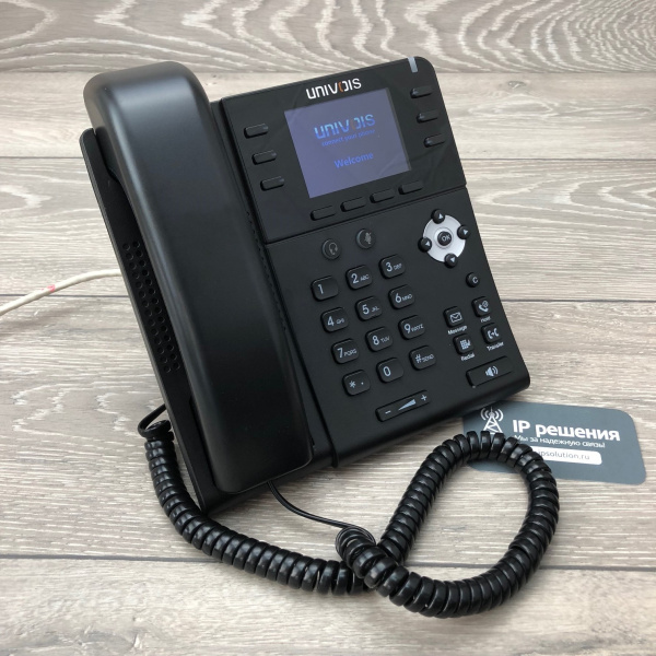 UNIVOIS U3S, IP-телефон, 6 SIP аккаунтов, RJ9 порт, HD Voice, POE, Bluetooth UNIVOIS U3S, IP-телефон, 6 SIP аккаунтов, RJ9 порт, HD Voice, POE, Bluetooth