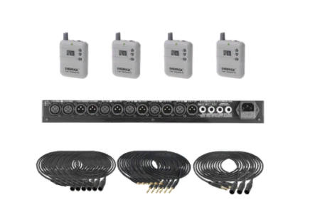SPBAUDIO T-4, комплект синхронного перевода на 4 языка