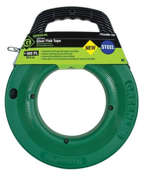 Greenlee FTS438W-100 - УЗК, металл пруток (30,5 м х 6,4 мм) Greenlee FTS438W-100 - УЗК, металл пруток (30,5 м х 6,4 мм)