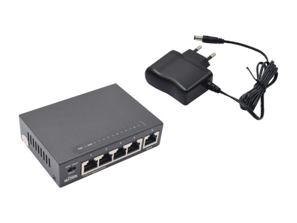 WI-TEK WI-SG105 (v2), неуправляемый гигабитный коммутатор