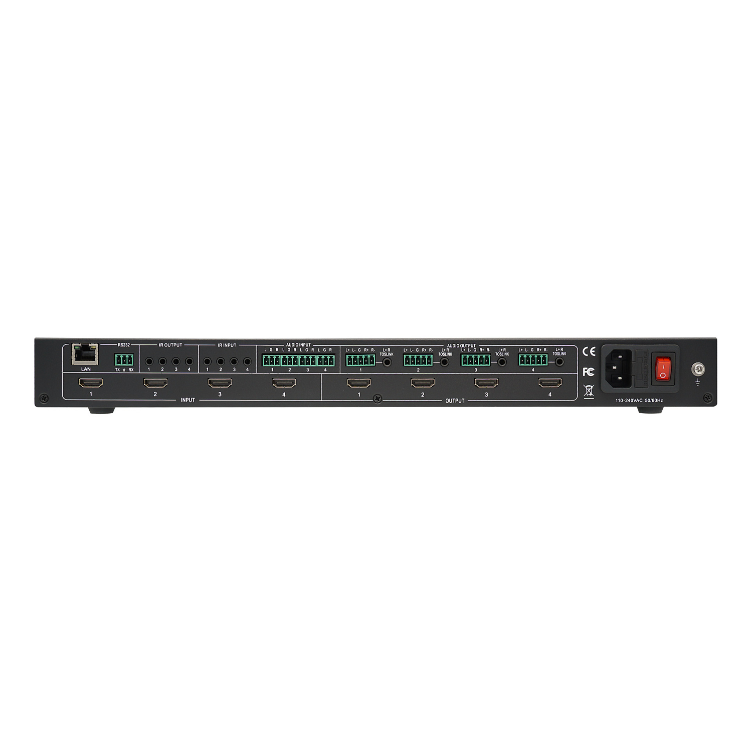 Prestel FMS-44H2A, матричный коммутатор HDMI 4x4