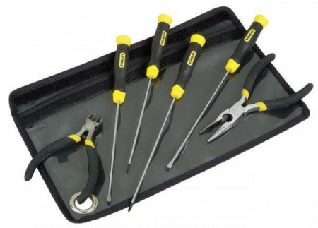 Stanley 1-65-010 - НАБОР ИНСТРУМЕНТА "CUSHIONGRIP" ДЛЯ РАБОТ С КОМПЬЮТЕРАМИ ИЗ 6-ТИ ПРЕДМЕТОВ (4 ОТВЕРТКИ, 1 КУСАЧКИ, 1 ДЛИННОГУБЦЫ) Stanley 1-65-010 - НАБОР ИНСТРУМЕНТА "CUSHIONGRIP" ДЛЯ РАБОТ С КОМПЬЮТЕРАМИ ИЗ 6-ТИ ПРЕДМЕТОВ (4 ОТВЕРТКИ, 1 КУСАЧКИ, 1 ДЛИННОГУБЦЫ)