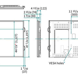 90" ЖК-монитор, полная LED, 700 Кд, 1920х1080, 4.000:1, Горизонтально/Вертикально, 2xDisplayPort, 2xDVI, 2xHDMI, VGA, 2xRS232, LAN, 2х10W speakers, 24/7, 75 кг, UV2A