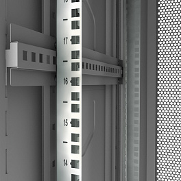 Cabeus, ND-05C-18U60/80, шкаф монтажный телекоммуникационный 19" 18U 600x800x988mm (ШхГхВ), цвет серый (RAL 7035)