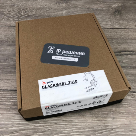 Poly Blackwire 3310 USB-A,  проводная гарнитура для компьютера Poly Blackwire 3310 USB-A,  проводная гарнитура для компьютера