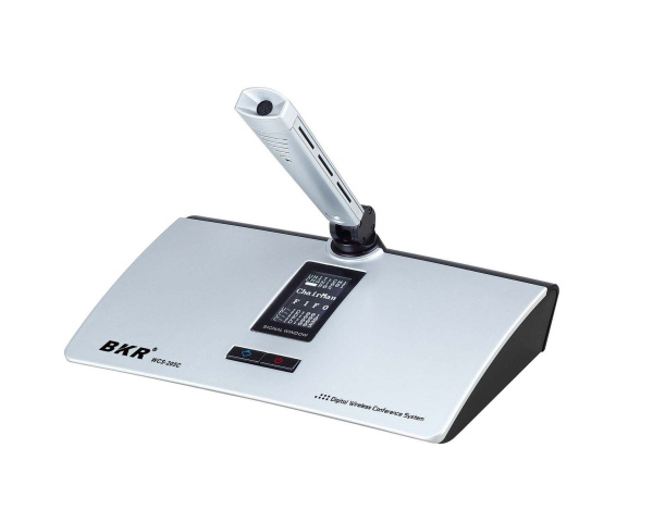 BKR WCS-205C(14) Silver, микрофонный пульт председателя беспроводной (микрофон 140 мм)