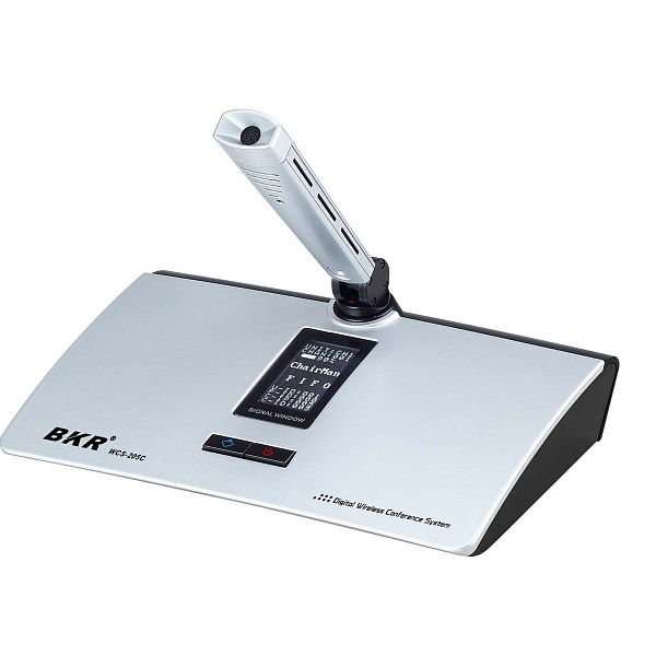 BKR WCS-205C(14) Silver, микрофонный пульт председателя беспроводной (микрофон 140 мм)