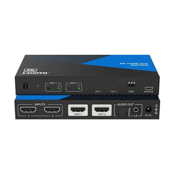 Lideo MX22A-8K, матричный коммутатор HDMI 2.1
