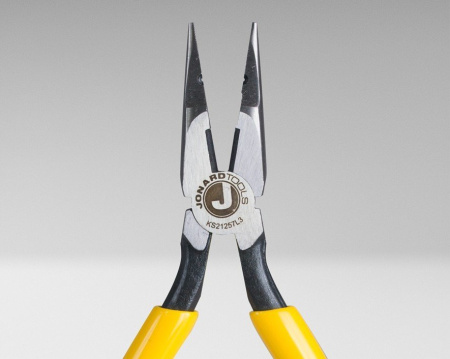 Jonard KS21257L3 - длинногубцы с кусачками и отверстием для снятия изоляции с провода 0,7 мм (16,5 см)