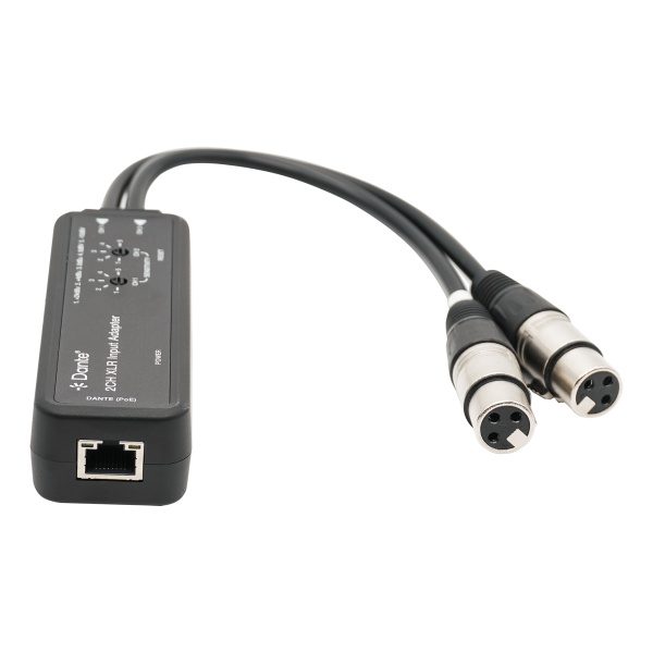 Prestel ADPX-2IXLR, конвертер аналогового аудио в Dante 2-канальный