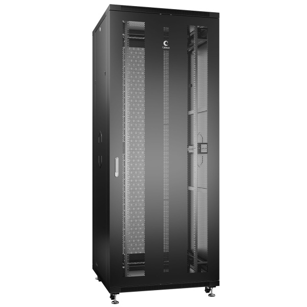 Cabeus, ND-05C-42U80/80-BK, шкаф монтажный телекоммуникационный 19" 42U 800x800x2055mm (ШхГхВ), цвет черный (RAL 9004) 