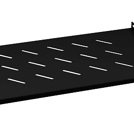 Cabeus, SH-J018-WM45-BK, полка 19" перфорированная для настенных шкафов глубиной 450 мм, цвет черный (RAL 9004)