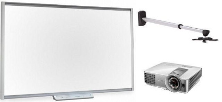 Интерактивная доска SBM685 с проектором MW632ST и креплением DSM-14K Интерактивная доска SBM685 с проектором MW632ST и креплением DSM-14K