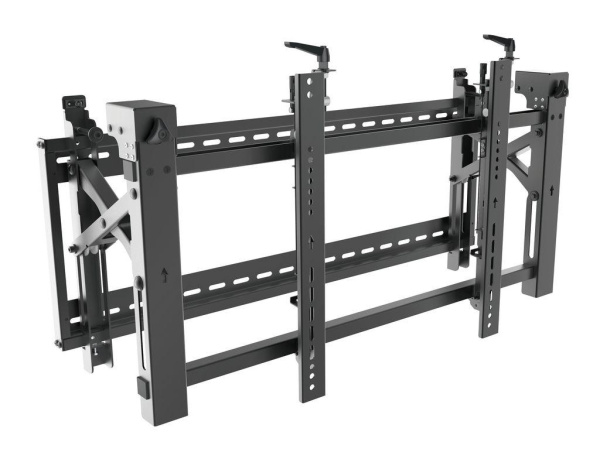 Для видеостен для панелей 43"-70", VESA макс. 600x400мм, до 70кг, микрорегулировки. Сервисное положение - POP-OUT + наклон.