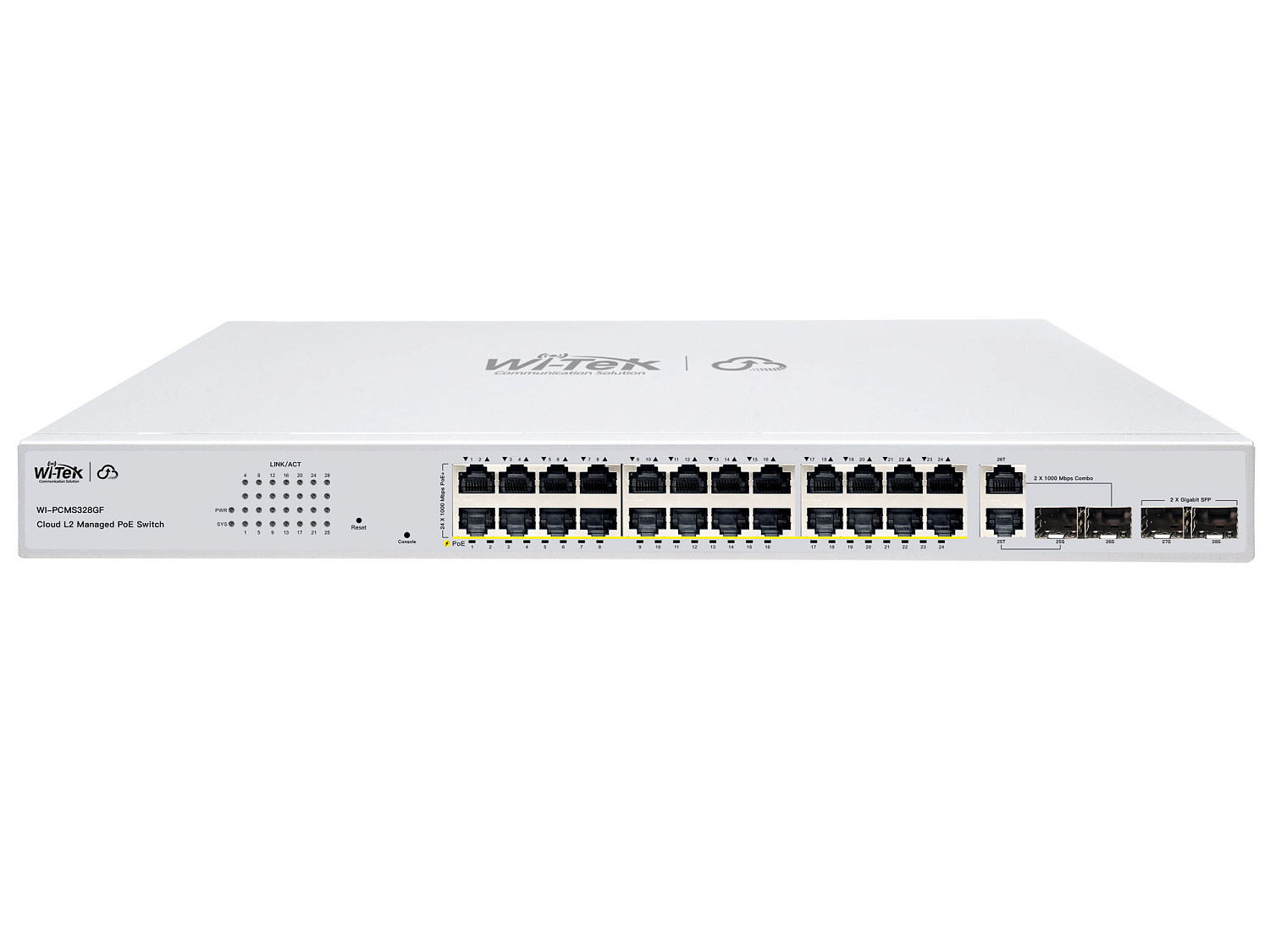 WI-TEK WI-PCMS328GF (v2), управляемый гигабитный L2-коммутатор