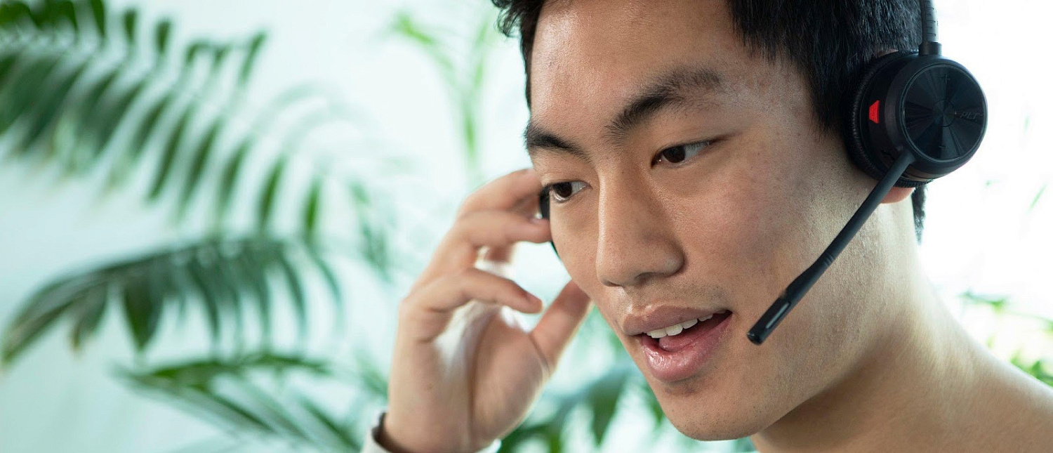 Poly Savi 7210 , беспроводная DECT-гарнитура для стационарного телефона