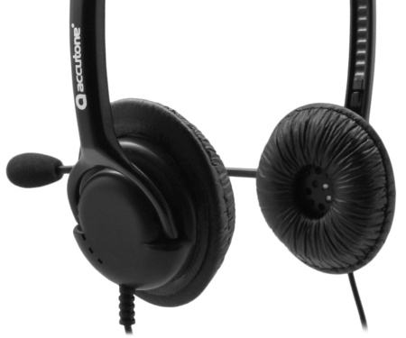 Accutone M800 - Гарнитура для ноутбука или смартфона, разъем 3,5 мм Accutone M800 - Гарнитура для ноутбука или смартфона, разъем 3,5 мм