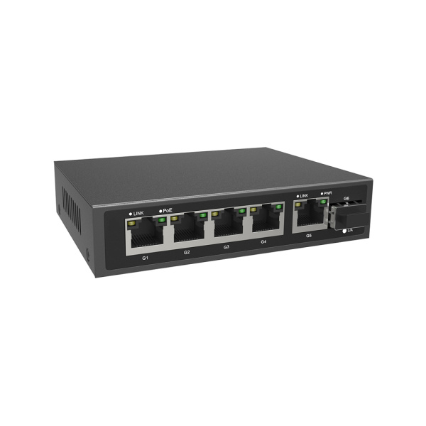 Prestel NS1-4C1-110P-1C1-1F1, PoE-коммутатор